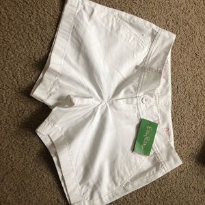 Brand new white lily Pulitzer shorts